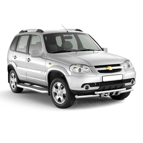 Рейлинги (Серебристый муар) "Усиленный" CHEVROLET Niv@ 2002-2020/ L@DA Niv@ 2020-/ L@DA NIV@ Travel 2021- купить недорого с доставкой в Санкт-Петербург