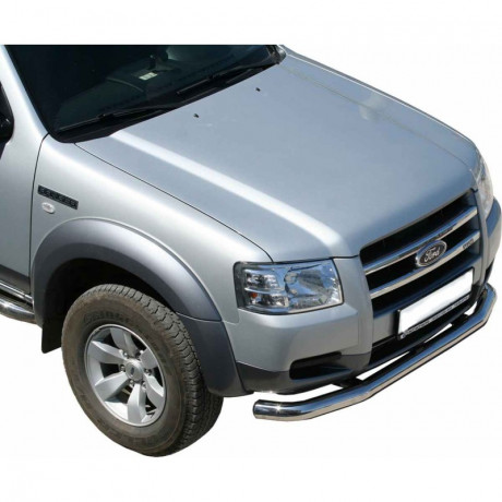 Защита переднего бампера «Труба» (d76) для Ford Ranger пикап (2006-2010)(Окрашенное) купить недорого с доставкой в Санкт-Петербург