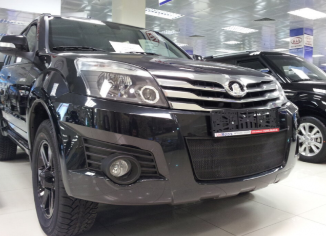 Защита радиатора "Standart" Great Wall Hover H3 (2010-2014) чёрная купить недорого с доставкой в Санкт-Петербург