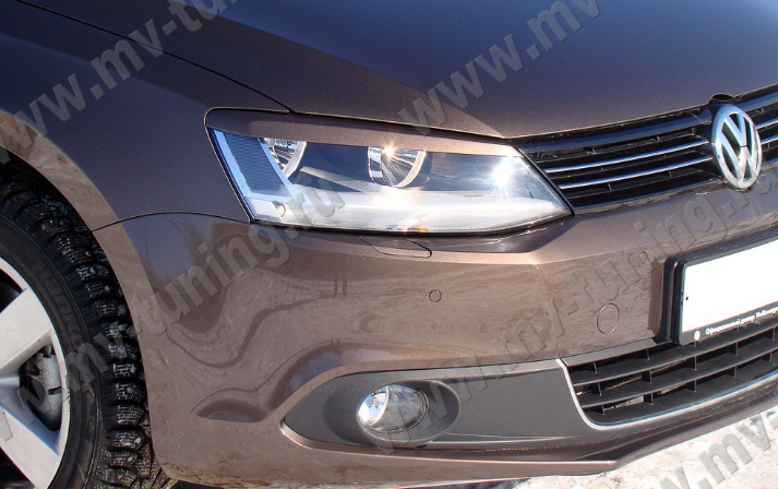 Накладки на фары (реснички) для Volkswagen Jetta VI (2010-2018) купить недорого с доставкой в Санкт-Петербург