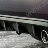 Диффузор заднего бампера с килями для Honda Accord VIII (2008-2013) купить недорого с доставкой в Санкт-Петербург