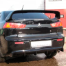 Диффузор заднего бампера "2.0L" (гладкий, без вырезов) для Mitsubishi Lancer 10 (2007-2016) купить недорого с доставкой в Санкт-Петербург