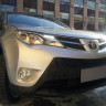 Защита радиатора "Standart" Toyota RAV4 (2012-2015) верх, чёрная купить недорого с доставкой в Санкт-Петербург