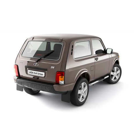 Защита порогов с накладками d63мм (НПС) L@DA "4х4 2121" с 1995 г.в., L@DA 4x4 Urban c 2015 г.в. купить недорого с доставкой в Санкт-Петербург