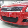 Защита радиатора "Standart" Chery M11 (2010-2016) чёрная купить недорого с доставкой в Санкт-Петербург