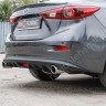 Диффузор заднего бампера var №2 (с килями) для Mazda 3 (2013-н.в.) купить недорого с доставкой в Санкт-Петербург