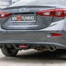 Диффузор заднего бампера var №2 (с килями) для Mazda 3 (2013-н.в.) купить недорого с доставкой в Санкт-Петербург