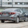 Диффузор заднего бампера var №2 (с килями) для Mazda 3 (2013-н.в.) купить недорого с доставкой в Санкт-Петербург