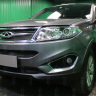 Защита радиатора "Standart" Chery Tiggo 5 (2014-2016) низ, чёрная купить недорого с доставкой в Санкт-Петербург